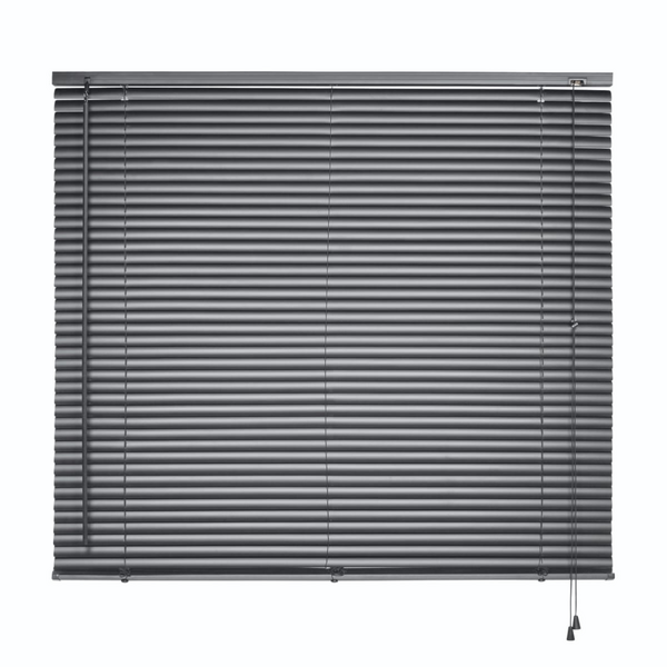 Cortina Persiana Horizontal Pvc 100x130cm Cinza Escuro Atlas