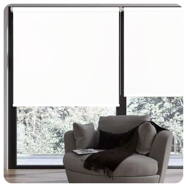 Cortina Persiana Rolô Blackout Branca 1,20 Larg X 3,00 Alt -