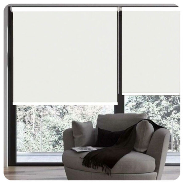 Cortina Persiana Rolô Blackout Creme 0,90 Larg X 1,50 Alt - R