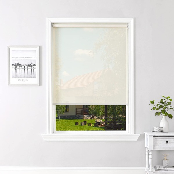 Cortina Persiana Rolo Tela Solar 3% 0,95 Larg X 1,10 Alt Bege