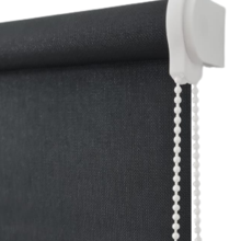 Cortina Persiana Rolo Tela Solar 5% 1,30 Larg X 1,40 Alt Preto