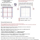 Cortina Persiana Rolo Tela Solar 5% 1,40 Larg X 2,50 Alt Preto