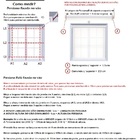 Cortina Persiana Rolo Tela Solar 5% 2,35 Larg X 1,05 Alt Preto