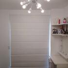 Cortina Persiana Romana 1.40 L x 1.60 A Corta Luz Branco