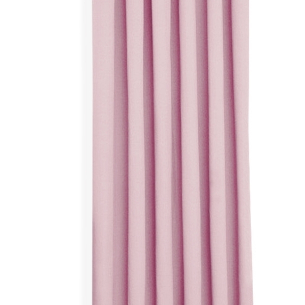 Cortina Pink Oxford Uma Folha 150x250 Sala/quarto Fabritex