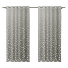 Cortina Poa Ilhos 280x180m Cinza