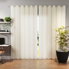 Cortina Porto Belo Bege 3,60x2,60m 2 Folhas Beca Decor