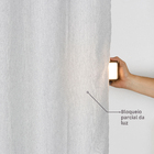 Cortina Porto Belo Tecido Misto Cinza 3,60x2,60m Beca Decor