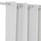 Cortina Porto Belo Tecido Misto Cinza 3,60x2,60m Beca Decor