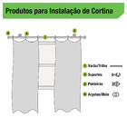 Cortina Princesinha Branca Vem com 2 Folhas de 1,10x1,20m