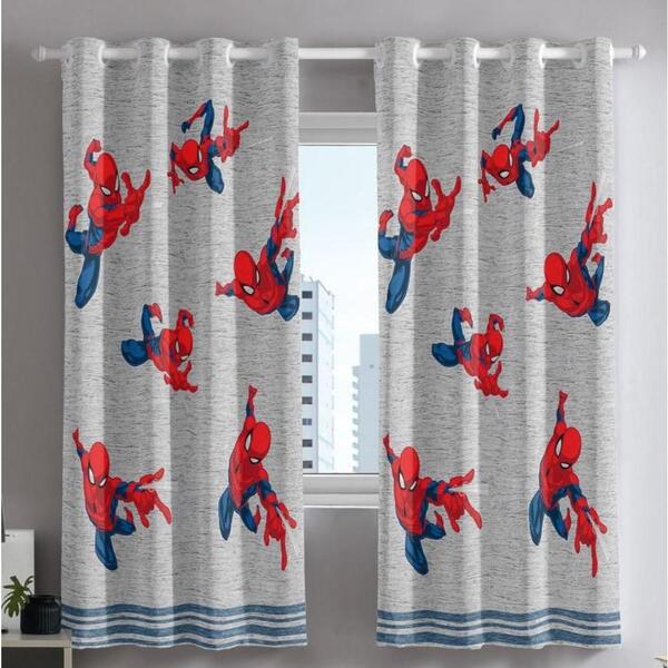 Cortina Quarto Infantil Corta Luz Homem Aranha 2,60m X 1,70