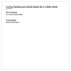 Cortina Quarto Palha / Verde Varão Duplo 4 Metros X 2,80m Par