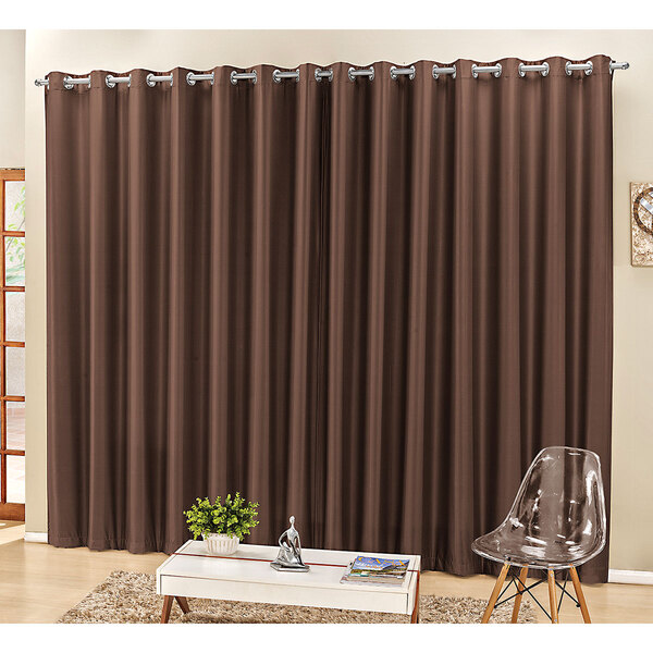 Cortina Quarto Semi Blackout 3m X 2,50m Para Varão Simples