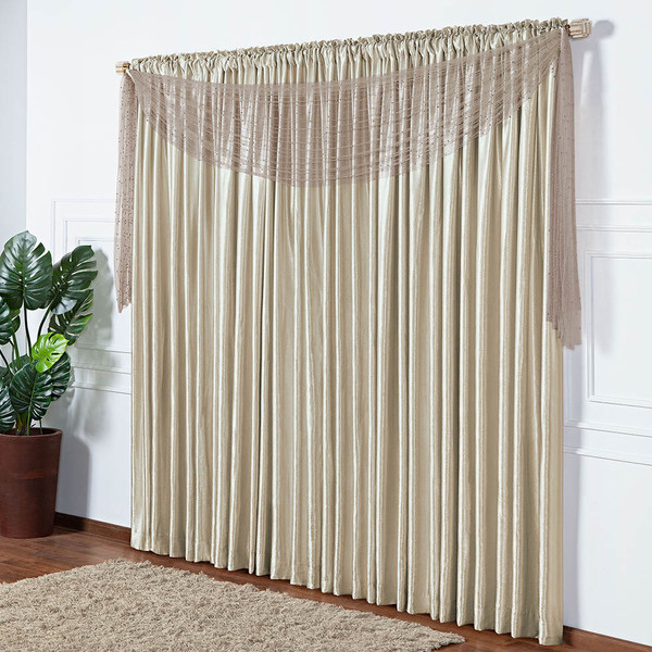 Cortina Real 2 Metros Cetim Amassado Sala Quarto Para Varão -