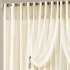 Cortina Renata Luxo Para Varão Seda E Voal 3,00 X 2,00m Janel