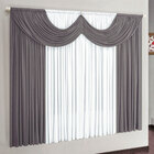 Cortina Riviera Cinza Para Quarto Ou Sala 4m X 2,8m De Altura