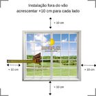 Cortina Rolo Blackout Nápoles - Branco - 1 30 Larg. X 2 30 Al