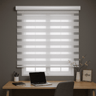 Cortina Rolo Double Vision 1,60larg X 1,60alt Branca