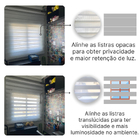 Cortina Rolo Double Vision 1,60larg X 1,60alt Branca