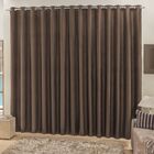 Cortina Roma 2 00m X 1 70m Tabaco Tecido Rafia Detalhado Para