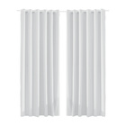 Cortina Rubi Ilhós Poliéster Branco 5,4x2,6m 2 Folhas Bella Janela