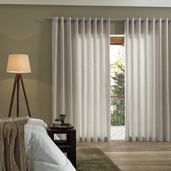 Cortina Rustica 4 20x2 50 Tunis/leaves Bella Janela