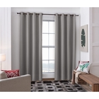 Cortina Rústica Blackout Varão 2mt Moderna Cinza