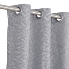 Cortina Rústica Cinza 3,60x2,50m 2 Folhas Bella Janela