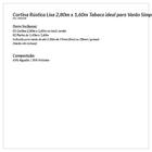 Cortina Rústica Lisa 2,80 M X 1,60 M - Tabaco