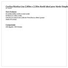 Cortina Rústica Lisa 2,80 M X 2,30 M - Avelã