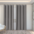 Cortina Rústica Lisa 2,80 M X 2,30 M - Cinza