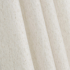 Cortina Rústica Tunis Blocks Ilhós Bege 4x2,6m 2 Folhas Bella Janela