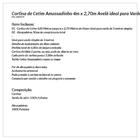 Cortina Sala 4 Metros Avelã Cetim + Kit 2 Abraçadeiras Ideal