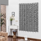 Cortina Sala Quarto 2x1,75m Tecido Grosso Varão Simples Preto