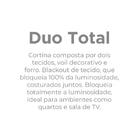 Cortina Sala Quarto Duo Bellini Bella Janela 4,20m X 2,30m