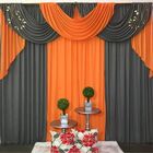 Cortina Sala Quarto Em Malha Para Varão Duplo Kyeza - Salmão