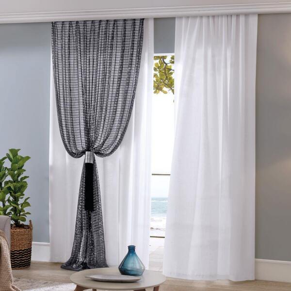 Cortina Sala Quarto Escritório Xale Decoração 2,10x2,30m