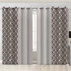 Cortina Sala Quarto Estampada Marrom 4,00x2,60m Modelo Capri