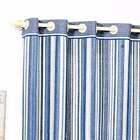 Cortina Sala Quarto Listrada Azul Para Menino Varão 2x1,70m