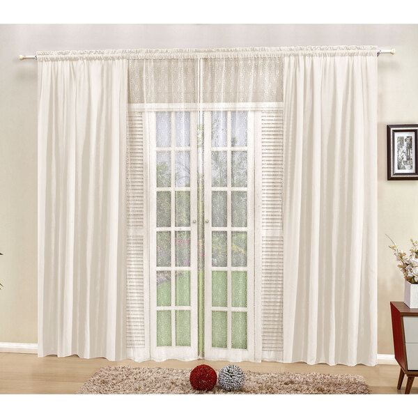 cortina sala quarto viena 3m x 2 50m palha para varao simples