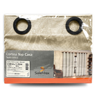 Cortina Salehtex Top Casa 2,80m X 1,70m Bege