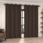 Cortina Salehtex Top Casa 2,80m X 2,60m Marrom