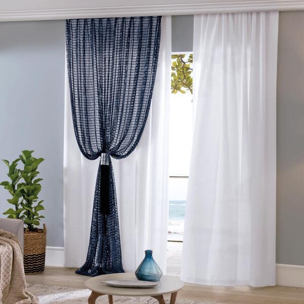 Cortina Samara Bella Janela Decoração Xale Sala 2,10 X 2,50