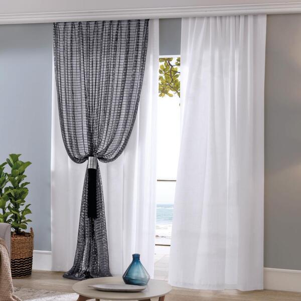 Cortina Samara Bella Janela Decoração Xale Sala 2,80 X 2,80