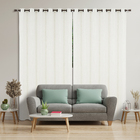 Cortina San Francisco Ilhós Poliéster e Linho Natural 4,00x2,50m 2 Folhas Vestis