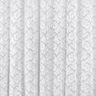 Cortina Serena Para Trilho Comum Tecido Renda Floral E Malha