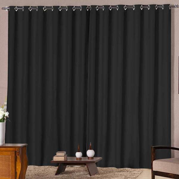 Cortina Solaris Blackout De Tecido 3m X 2 50m Com Ilhós Croma