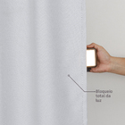 Cortina Sunset Ilhós Branco 2,6x4m 2 Folhas Belchior