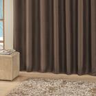 Cortina Tabaco 3m X 2,50m Para Varão Simples