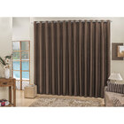 Cortina Tabaco 3m X 2,50m Para Varão Simples